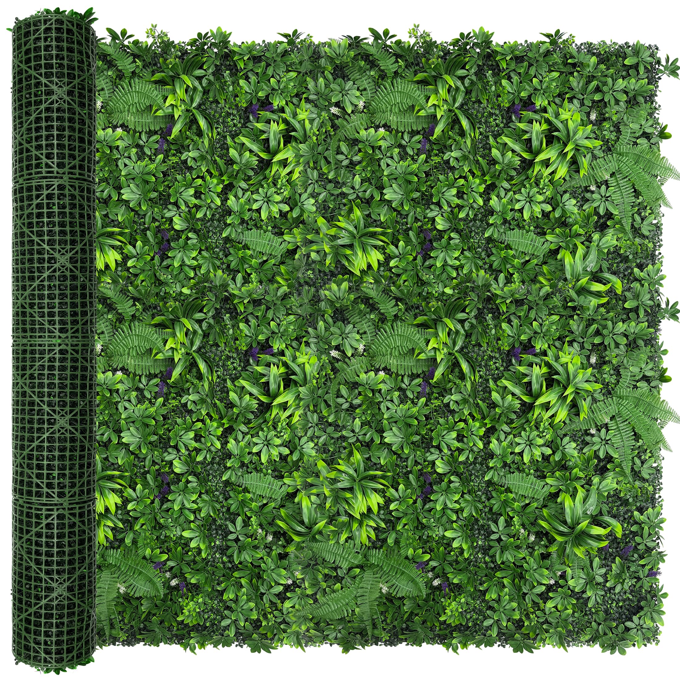 Photo 1 of DOPGIB Artificial Green Boxwood Grass Wall Roll: 72"x144" (72SQFT) UV Protected Ivy Privacy Hedge Fence Screen for Chain Link Fences Panrl Indoor,Outdoor Patio Balcony & Garden