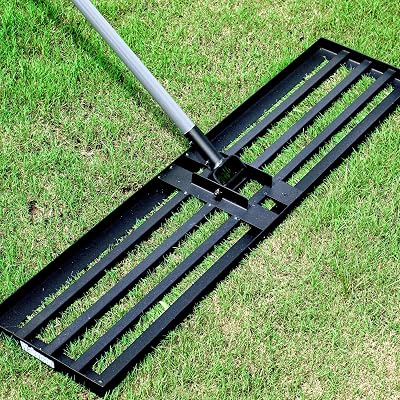 Walensee Lawn Leveling Rake 213cm Heavy Duty Levelawn Tool 114x25cm
