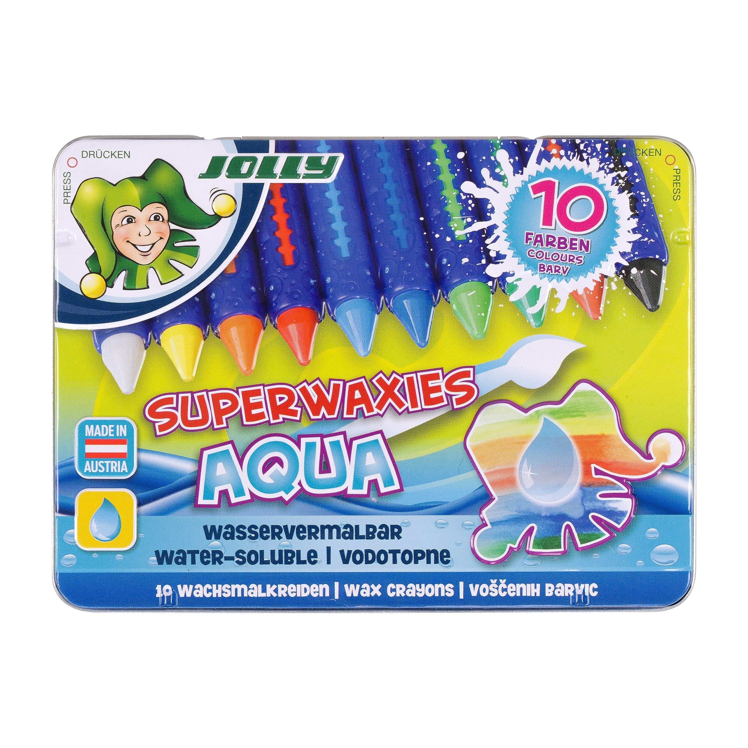 JOLLY Superwaxies Aqua 5955-0003 Water Soluble Set of 10