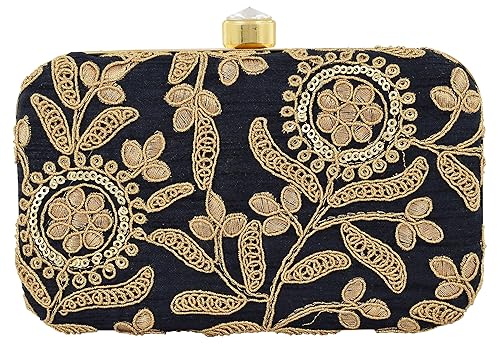 Women's Round Fabric Box Clutch