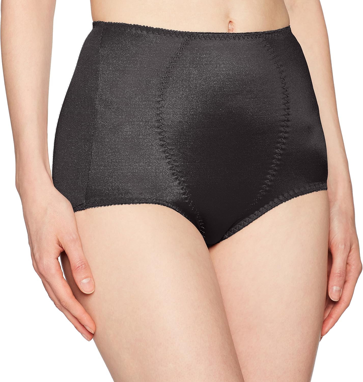 Warner's Women's Boxed Control BriefMedium Support, Black, XXLarge