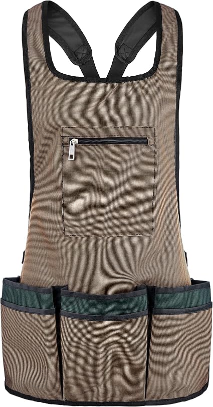 Typhon East Garden Apron With Gardening Kneeling Foam Pads Heavy Duty Set Multiple Pockets For Tools Waterproof Work Utility Apron Great Gardener Gift Idea For Women And Men Amazon Co Uk