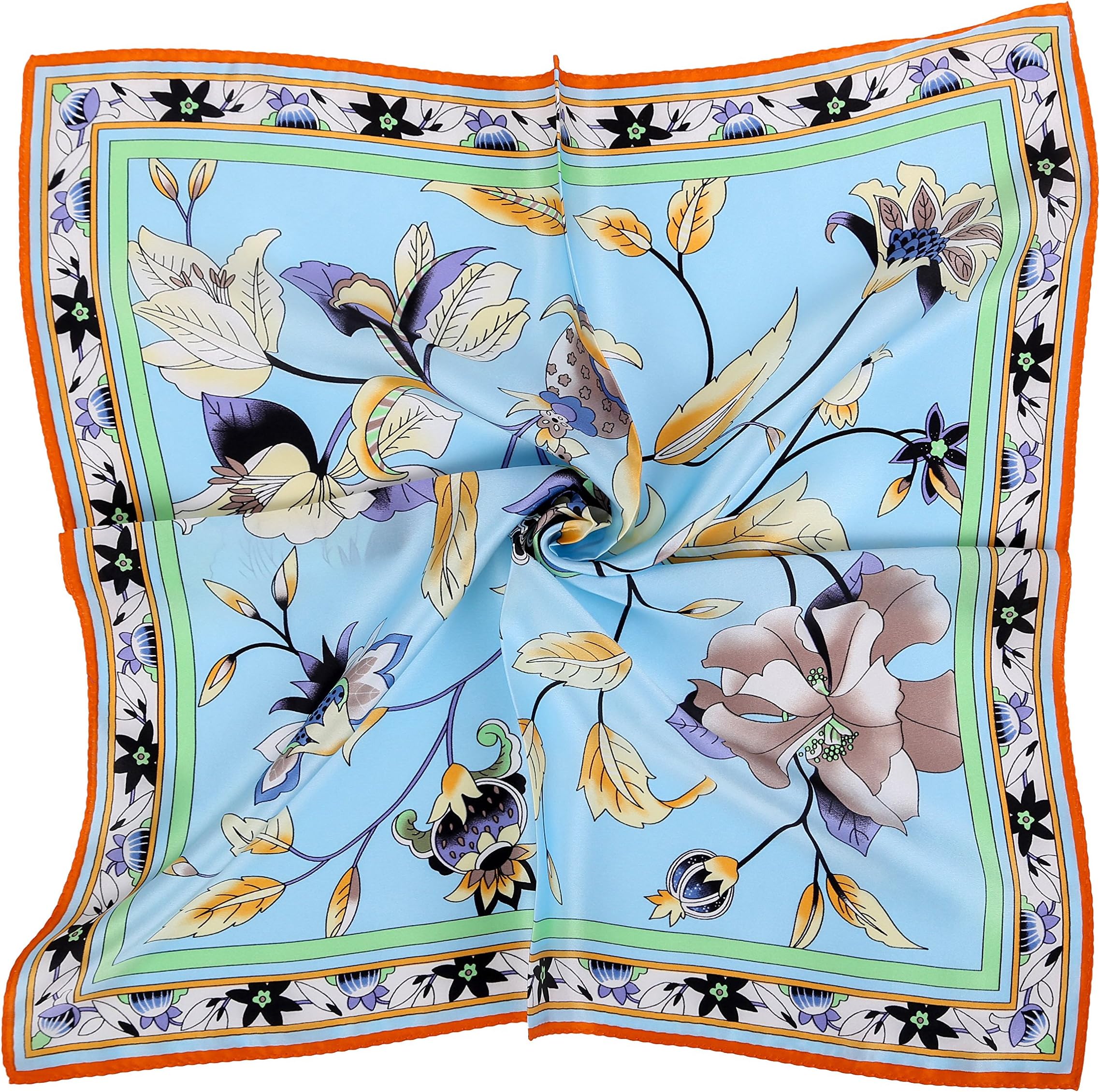 Grace Scarves 100% Silk Scarf, Petite Square, Charmeuse