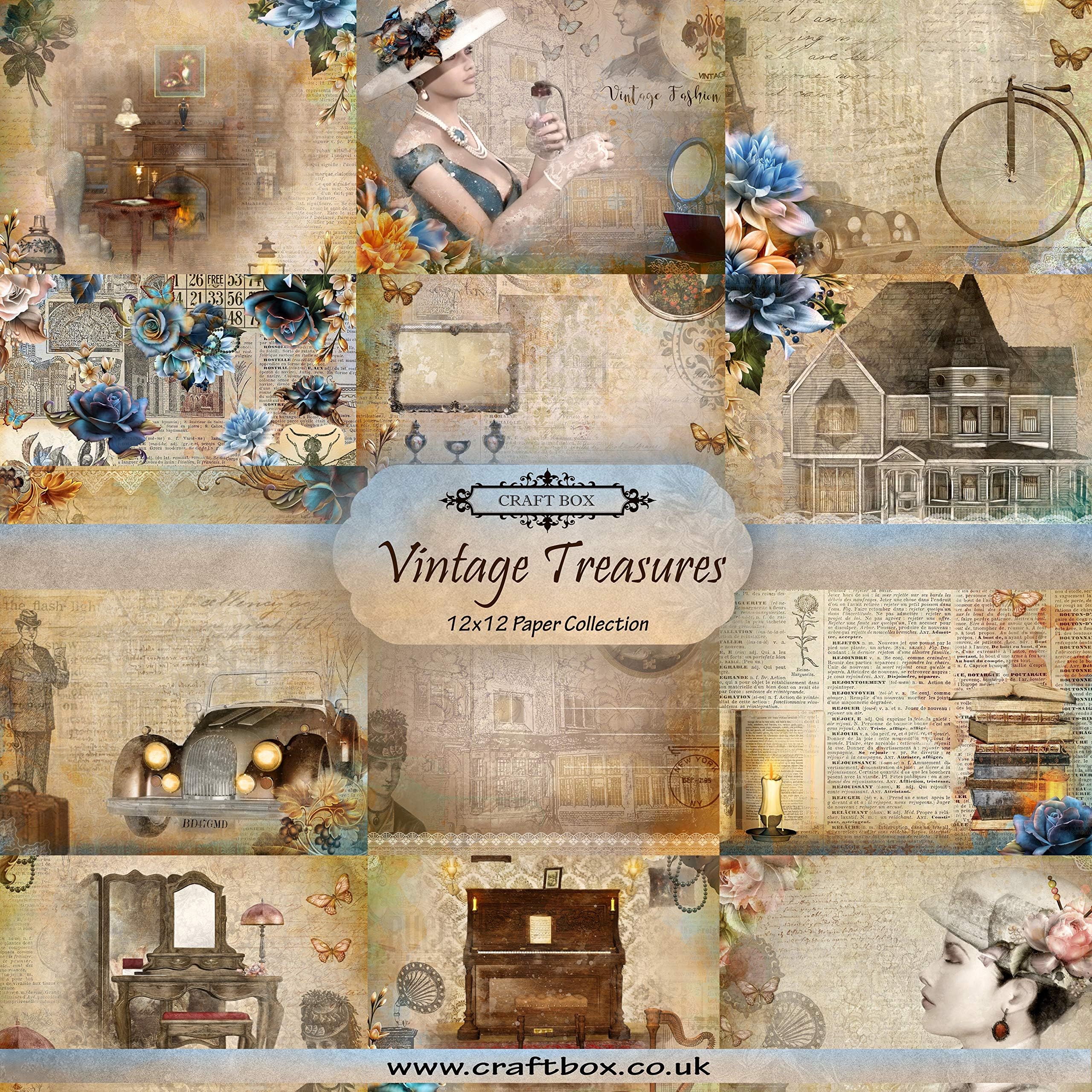 Vintage Treasures 12x12 Scrapbooking Paper Collection