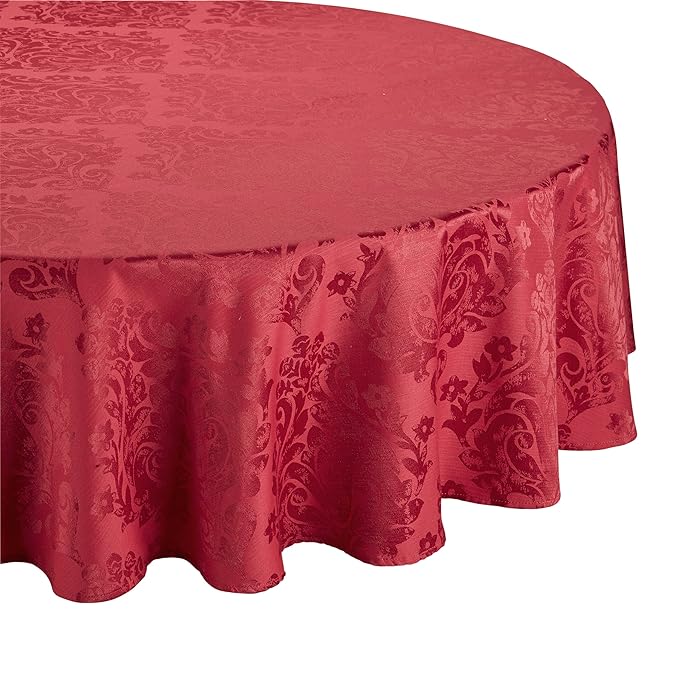 Palazzo Damask Chateau (RedBurgundy) Christmas Round (Circular