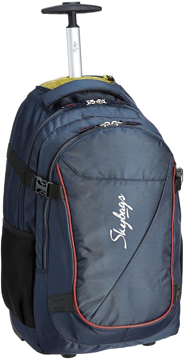 Skybags 40 ltrs blue laptop trolley backpack Clearance