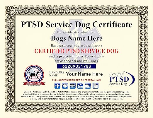 ada service dog certification
