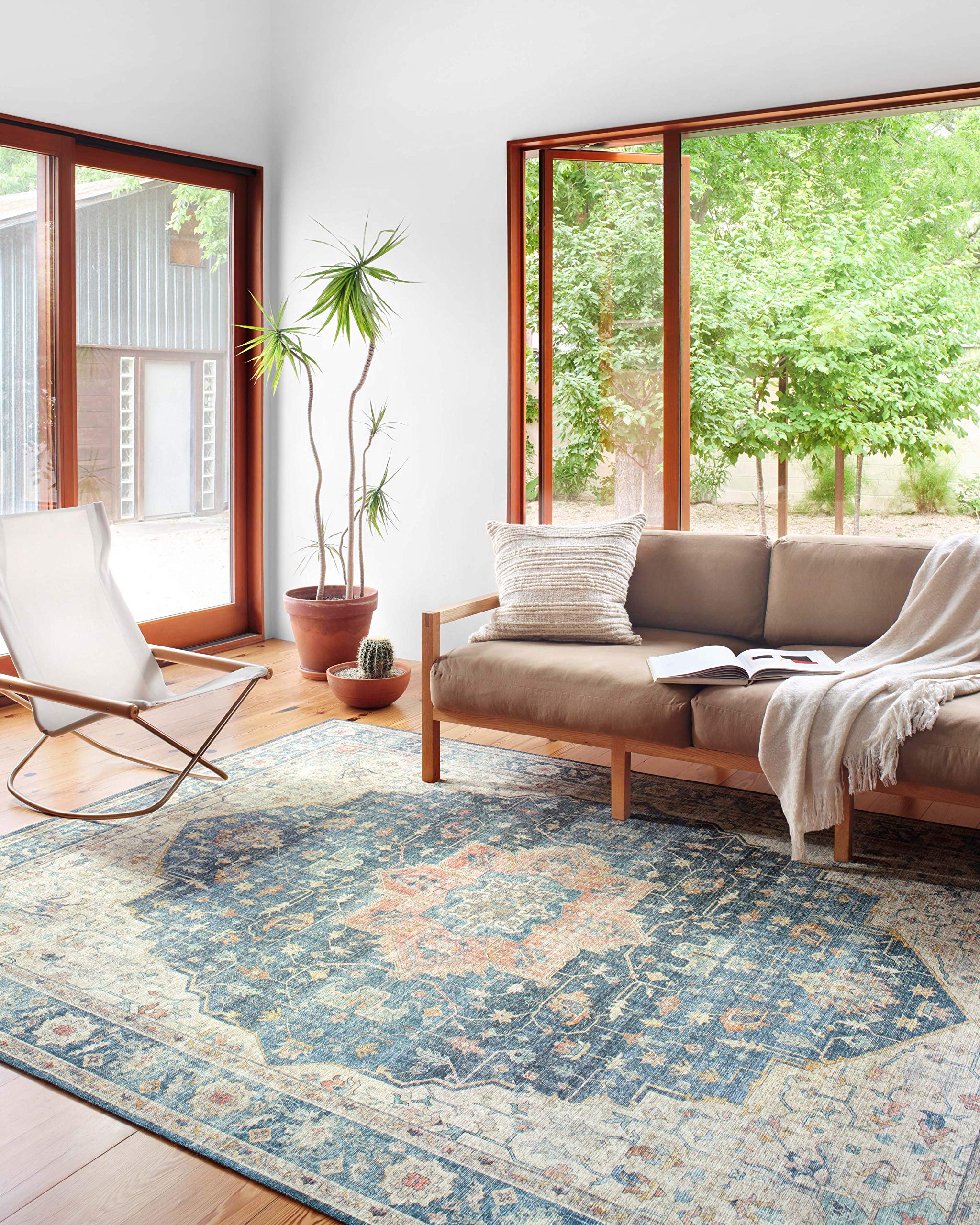 Loloi II Skye Collection SKY-12 Ocean/Multi 2′-6″ x 12′-0″ Runner Rug