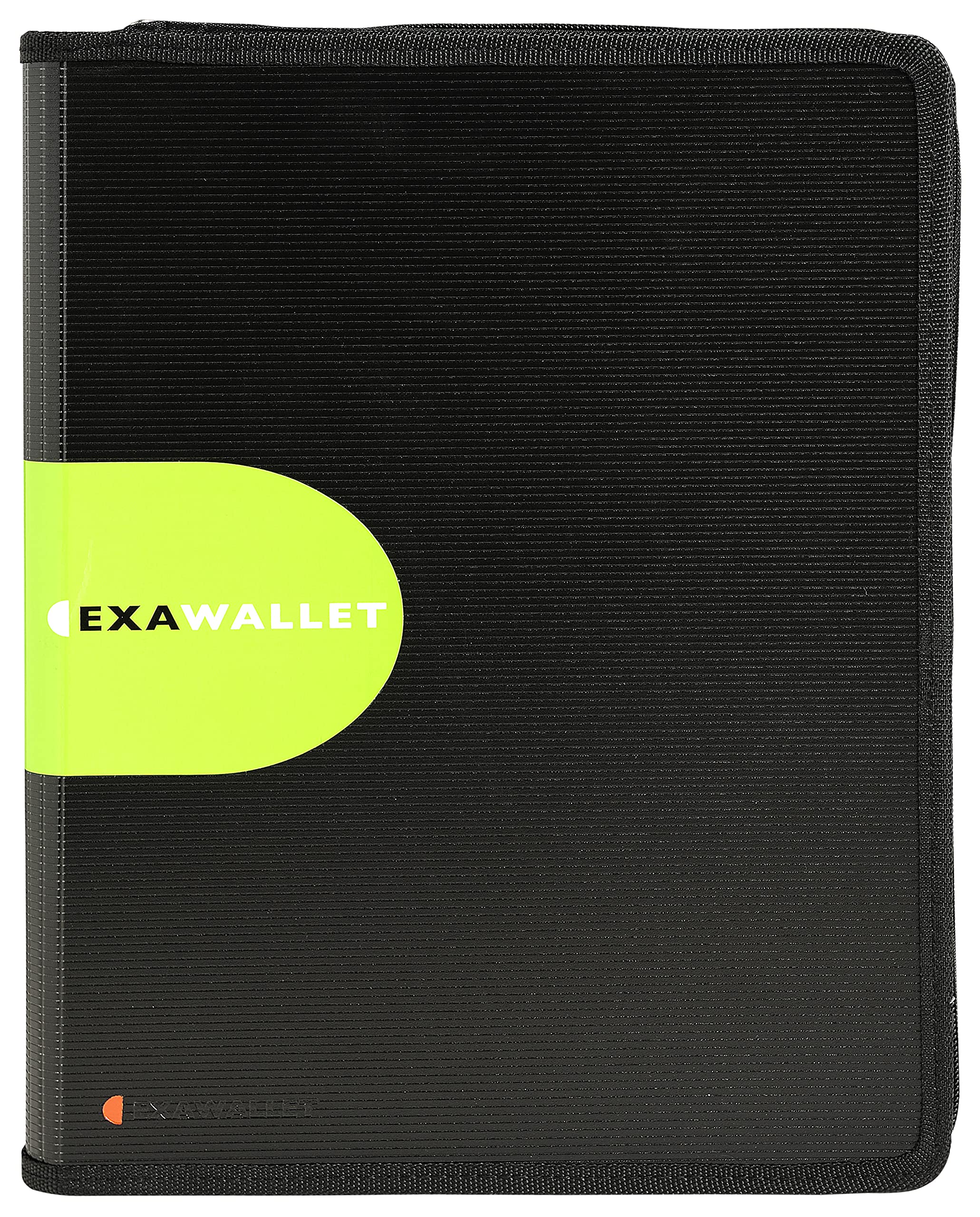 Exacompta - Ref 55534E - Exactive - PP Conference Folder - 265 x 340mm in Size, Suitable for A4 Documents, 2mm Recycled Polypropylene, Zip Closure - Black