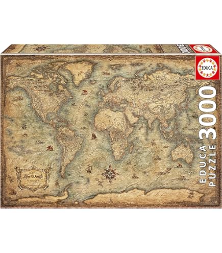 Amazon.com: 4,000 Piece Puzzle - The World Map : Toys & Games