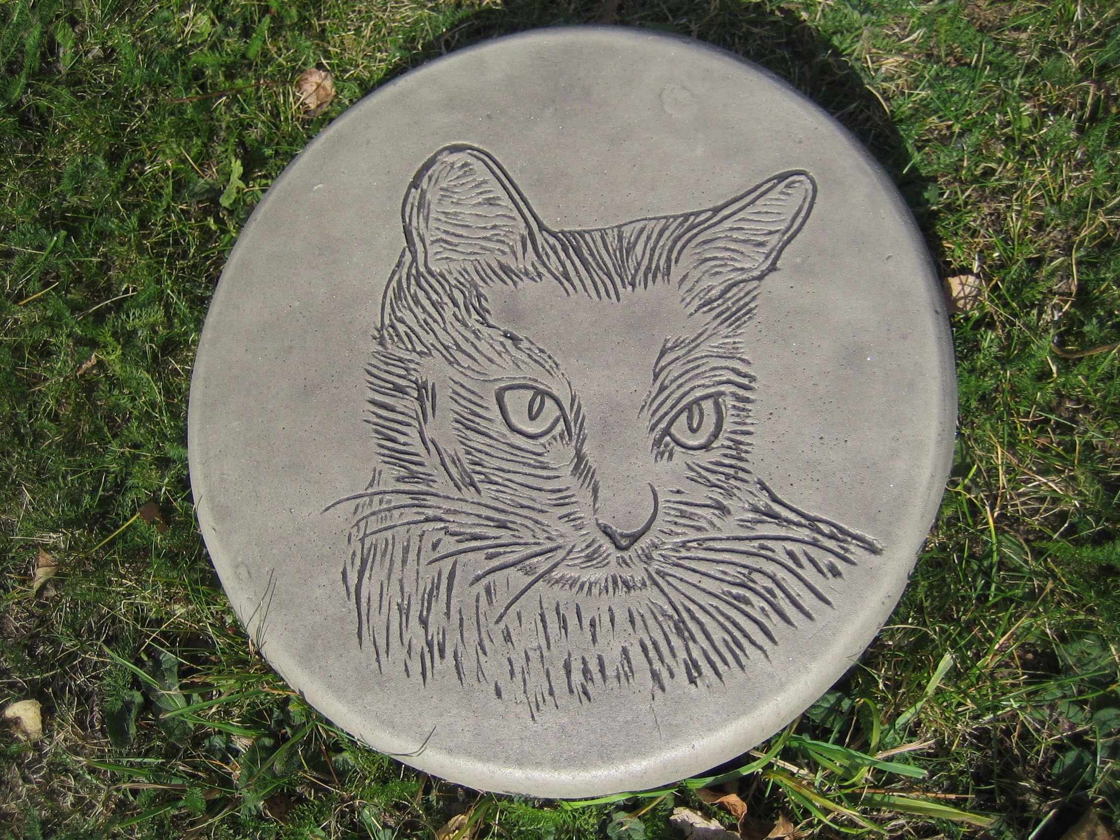 Cat 9" Stepping stones garden ornament