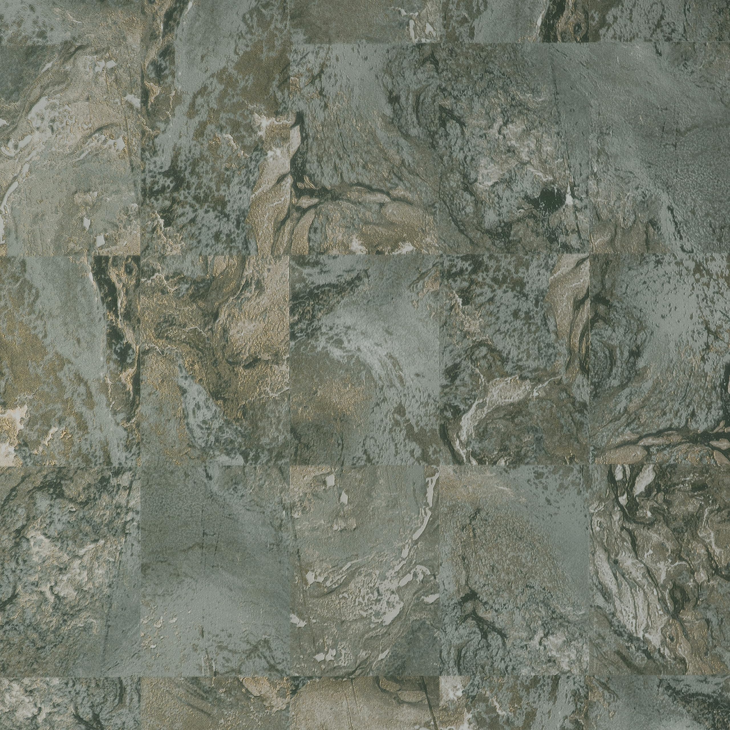 Fine Decor Savona Marble Tile SIDEWALL Emerald
