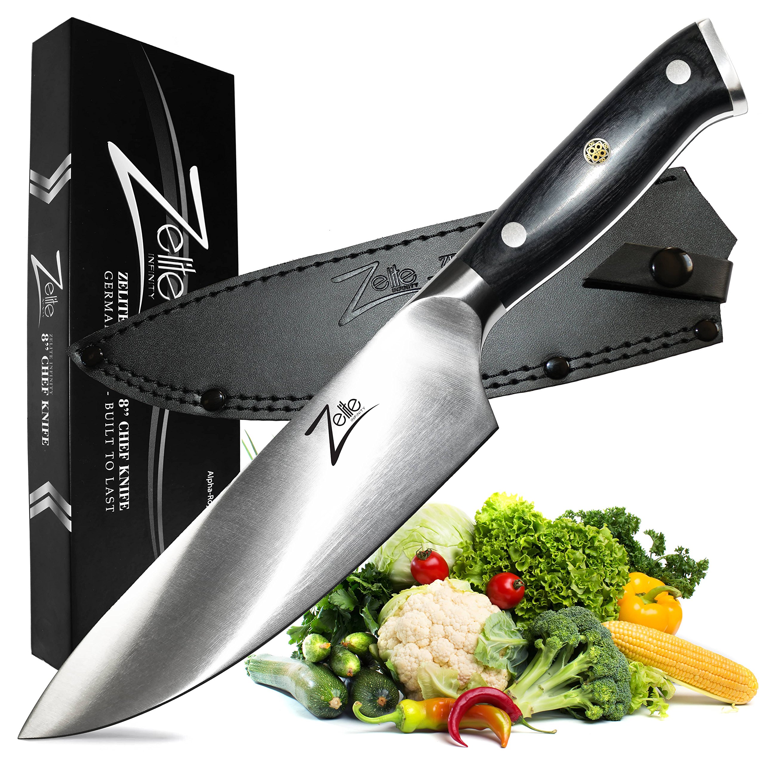 Zelite Infinity Chef Knife 8 inch >> AlphaRoyal Series >> Best Quality