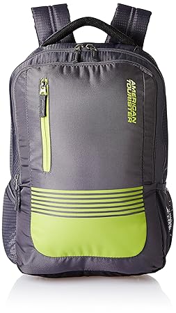 American Tourister Polyester 32 Ltrs Grey Laptop Backpack (AMT AERO Laptop BKPK 01 - Grey)