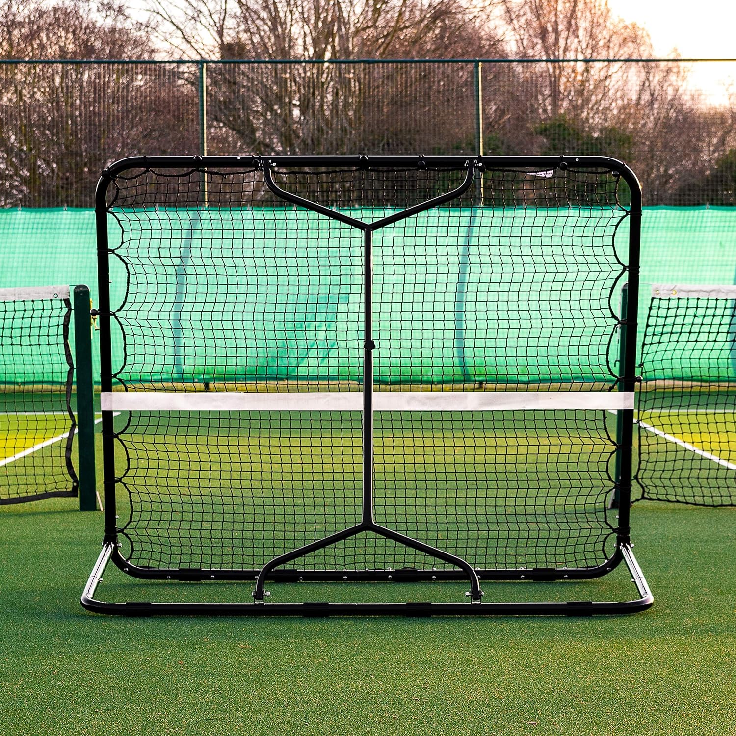 Net World Sports RapidFire Mega Tennis Rebounder | Groundstroke & Volleying Practice (Small Or Large) (Large (7ft x 8ft)) : Sports & Outdoors