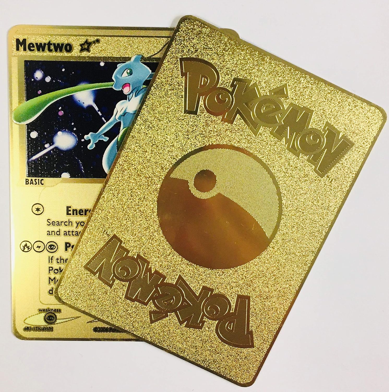 Gold Pokemon Card (Mewtwo) - BigaMart