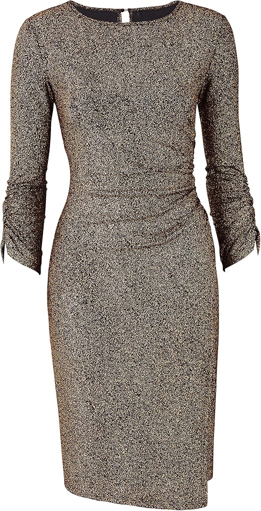 ruched side bodycon dress