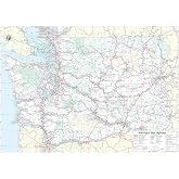 36x50 Washington State Official Executive Laminated Wall Map