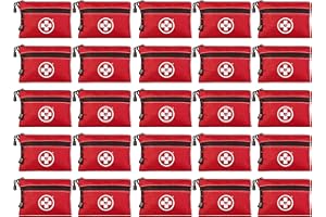 Swiss Safe 2-in-1 First Aid Kit for Car, Travel & Home, Businesses - Bonus Mini Kit for Medical Emergency Aid, Survival, Camping - 64 Piece, 25 Pack