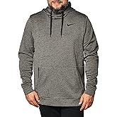 Nike Therma Men's Pullover Training Hoodie Cu6214-071 (Small) Charcoal Heather/Black
