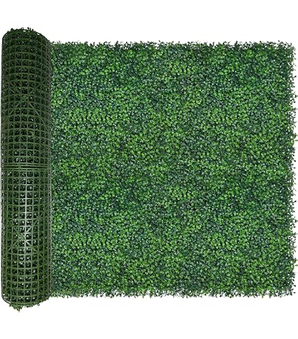 Bybeton Schermo Per Privacy In Edera Artificiale 203x305 Cm - Pannelli Antivento E Anti-UV Per Giardino, Balcone E Recinzione - Fogliame Fitto Fai Da Te
