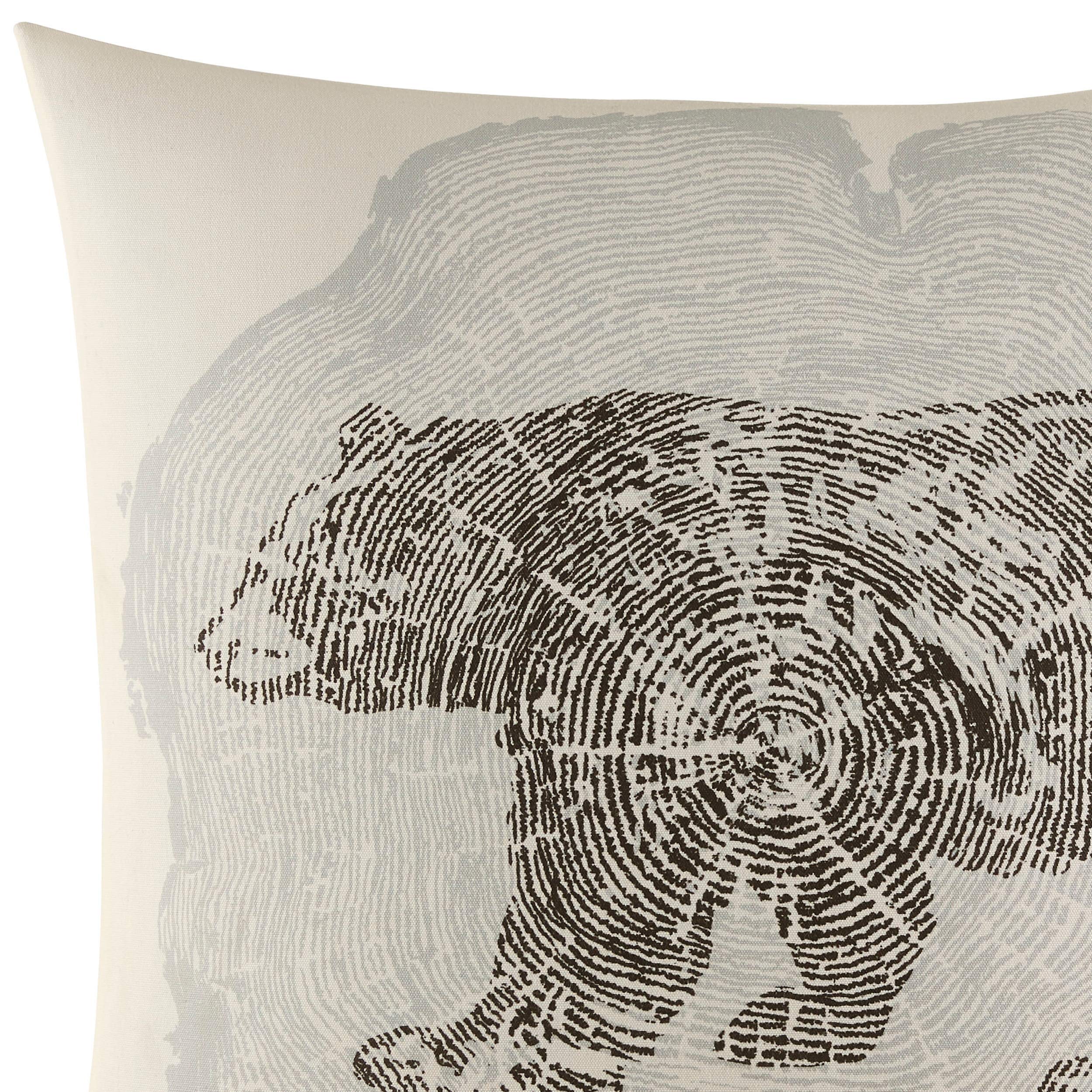 Eddie Bauer Crosscut Bear Throw Pillow, 20 x 20, Grey Pricepulse
