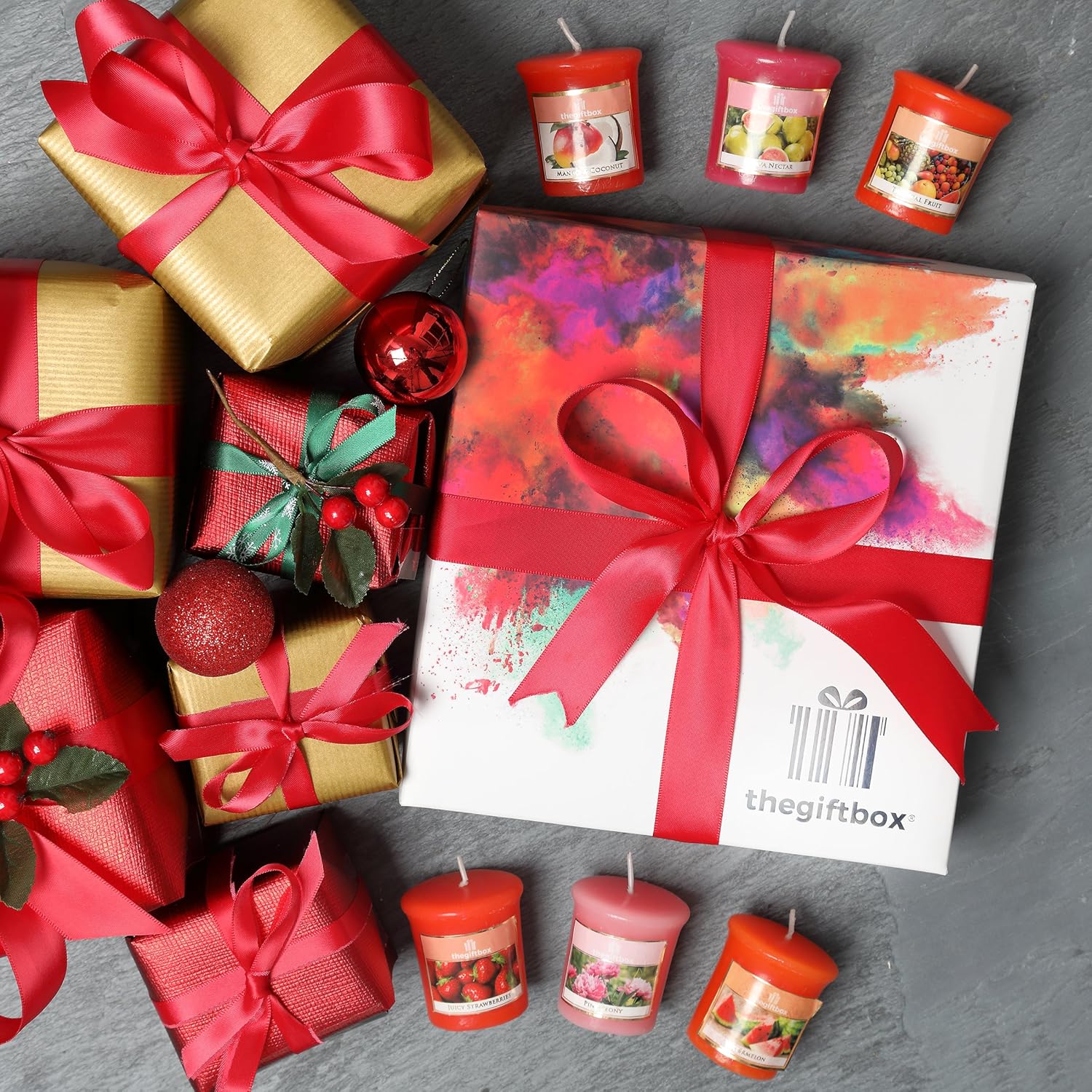 An Exclusive Luxury Gift Set Containing 9 Scented Candles in a Premium