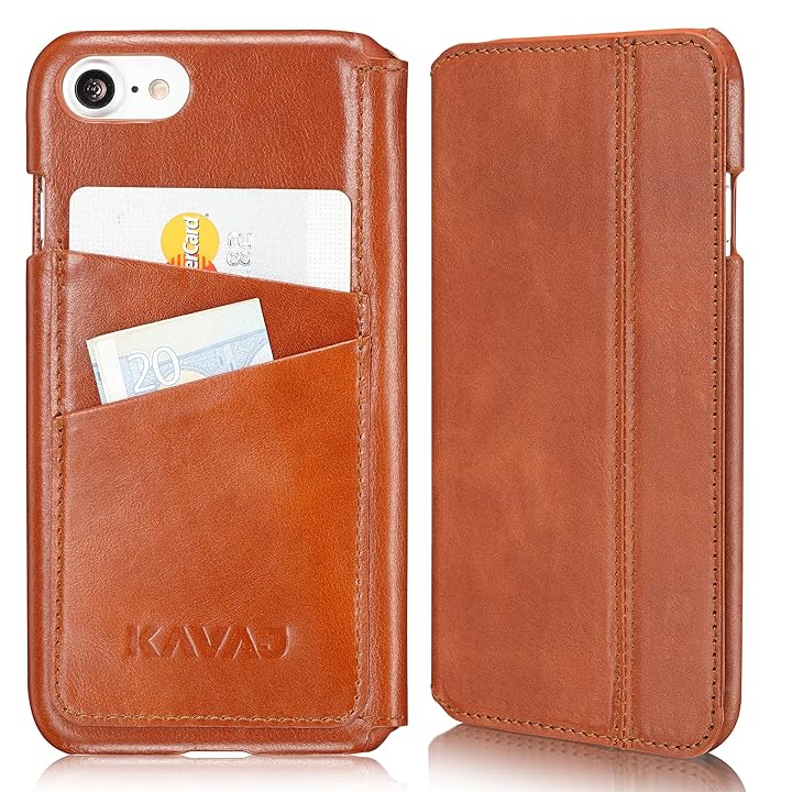 KAVAJ Apple iPhone 7（4.7インチ）用レザーケース「ダラス」コニャックブラウン