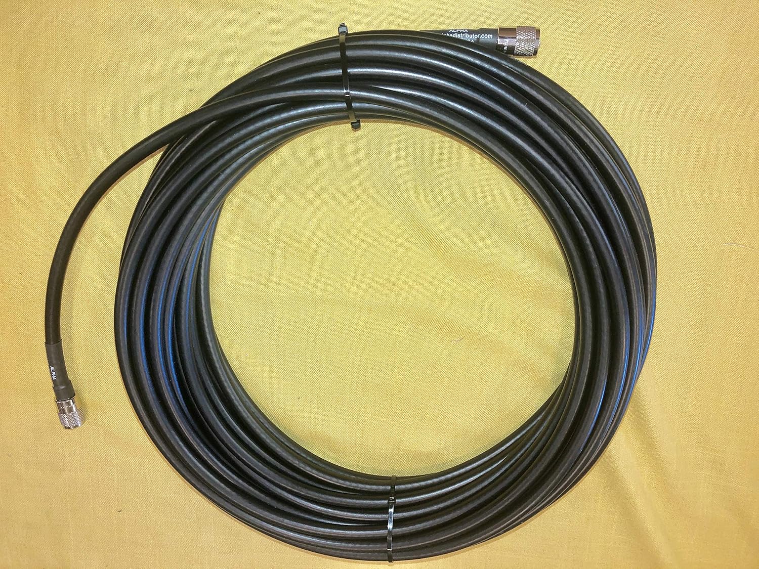 Alpha 6ft RG213/u Coax Jumper Cable with Amphenol's