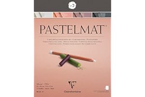 Clairefontaine 96007C Pastelmat, glued, 24x30cm, 24 x 30 cm, Assorted Colours