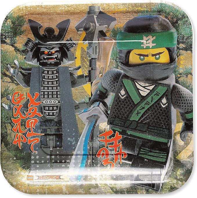 Multicolored 8 Count American Greetings Lego Ninjago Paper Masks Masks Toys Games Yerlidusunce Com