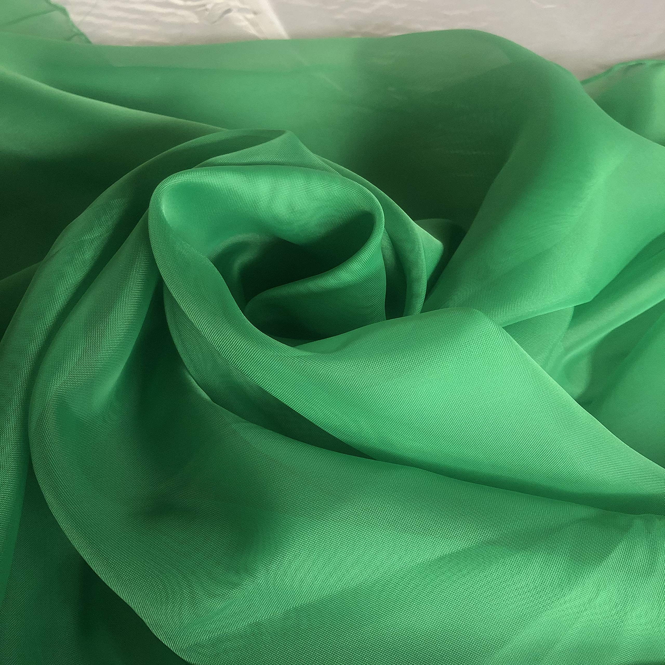 Megachest TAILORED VOILE WINDOW SCARF PELMET (fern GREEN, 56"X197"X1 Panel)