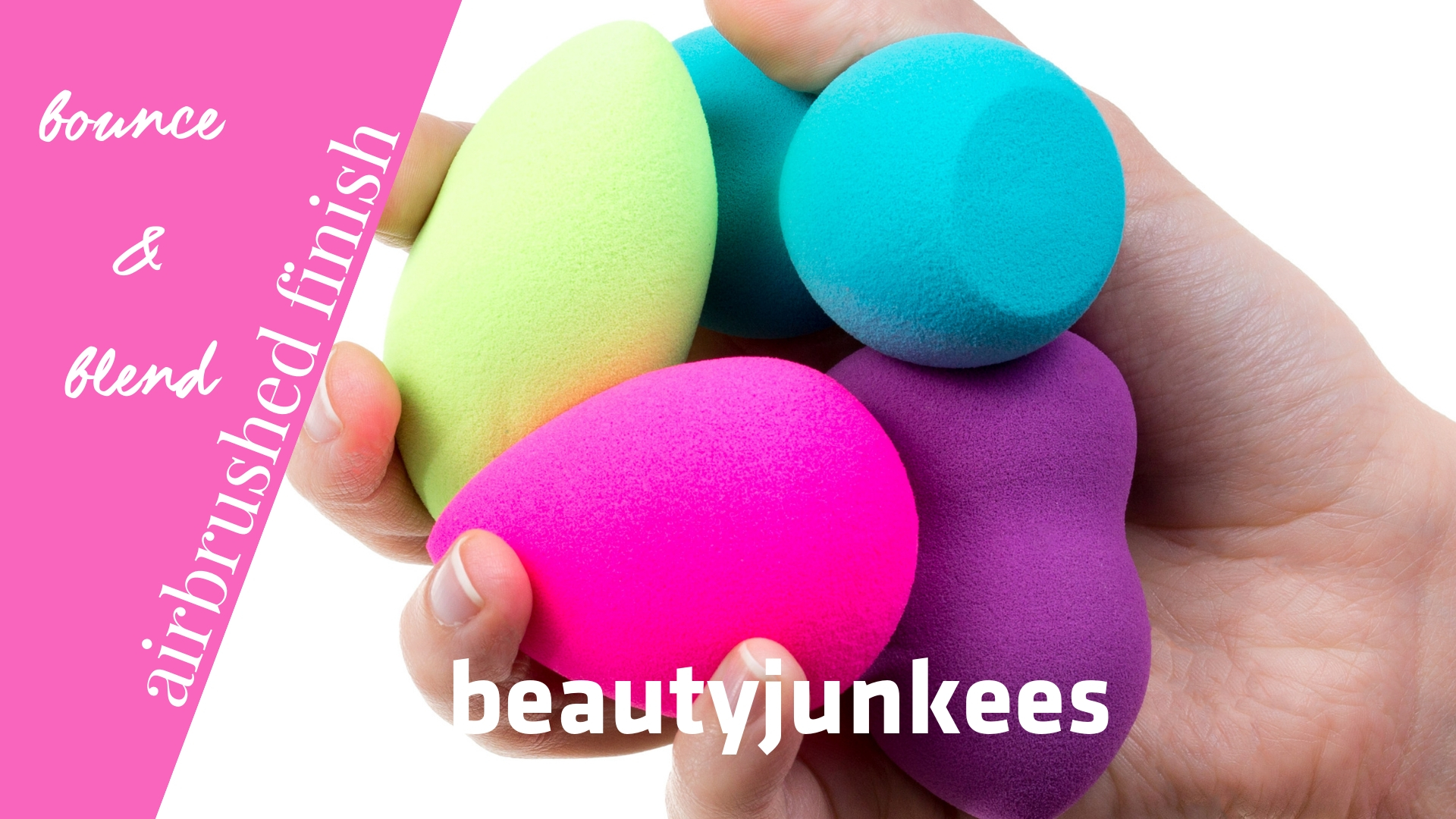 Pro Beauty Sponge Makeup Blenders 4 pc Sample Set Includes Pink Egg