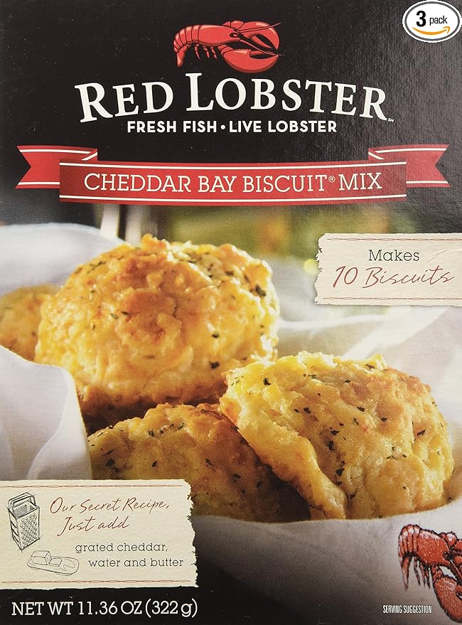 Amazon Com Red Lobster Cheddar Bay Biscuit Mix 11 36oz Box Pack Of 3 Grocery Gourmet Food