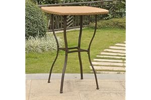 International Caravan Valencia Resin Wicker/Steel Bar Height Table