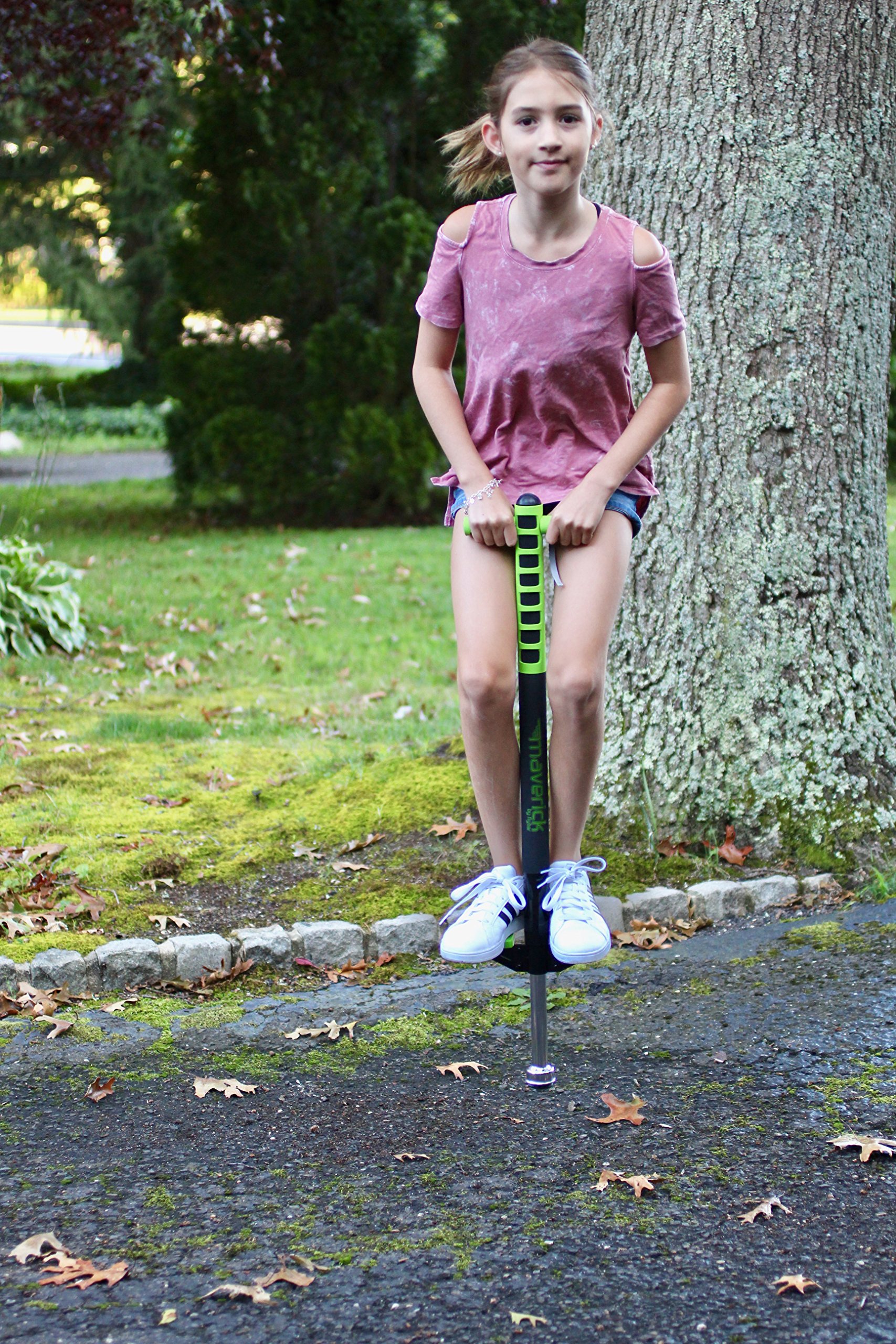 Flybar Foam Maverick Pogo Stick (Green/Black) Fun Quality Intro Pogo