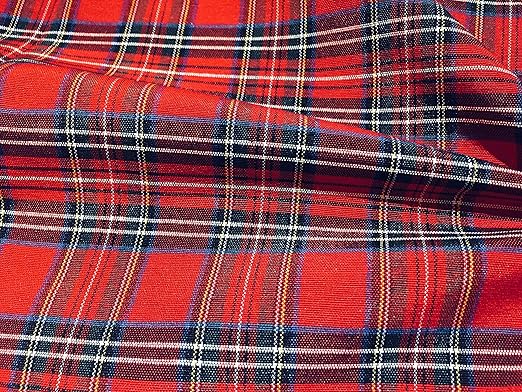 Amazon Com Lushfabric Tartan Plaid Check Designer Fabric Curtain