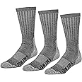 FUN TOES Boot Socks for Men, 3 Pairs Durable Thermal Insulated 80% Merino Wool Warm Hiking for Winter, Indoor or Outdoor