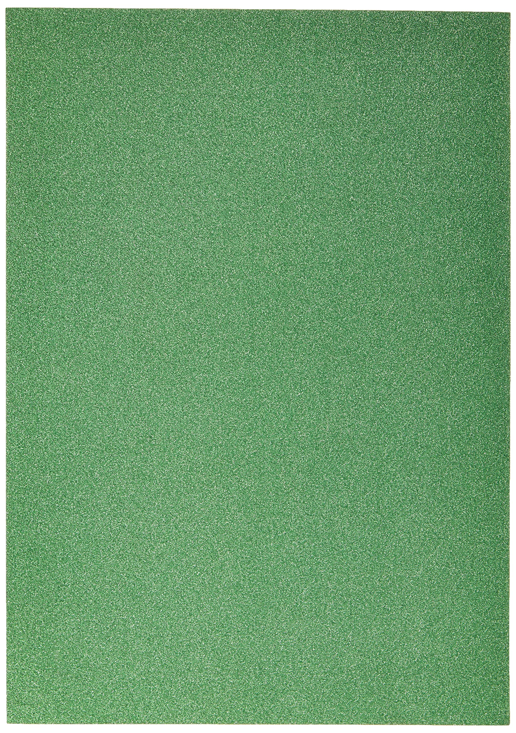 Oakwood Archer AC17559 A4 Low-Shed Glitter Card-10 Sheets, Card, Dark Green, 0.1 x 21 x 29.5 cm