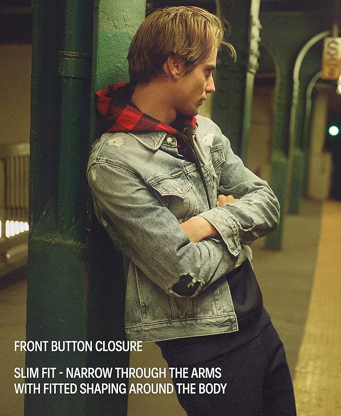 Calvin Klein Jeans 卡尔文克莱因 CK 全棉 男式牛仔夹克 优惠码折后$29.99 海淘转运到手约￥257