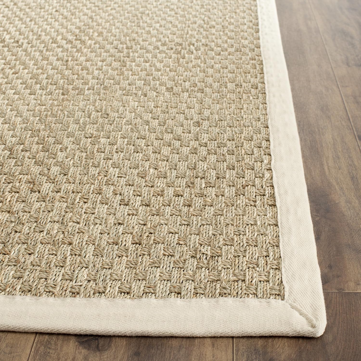Safavieh Natural Fiber Collection NF114J Basketweave Natural And