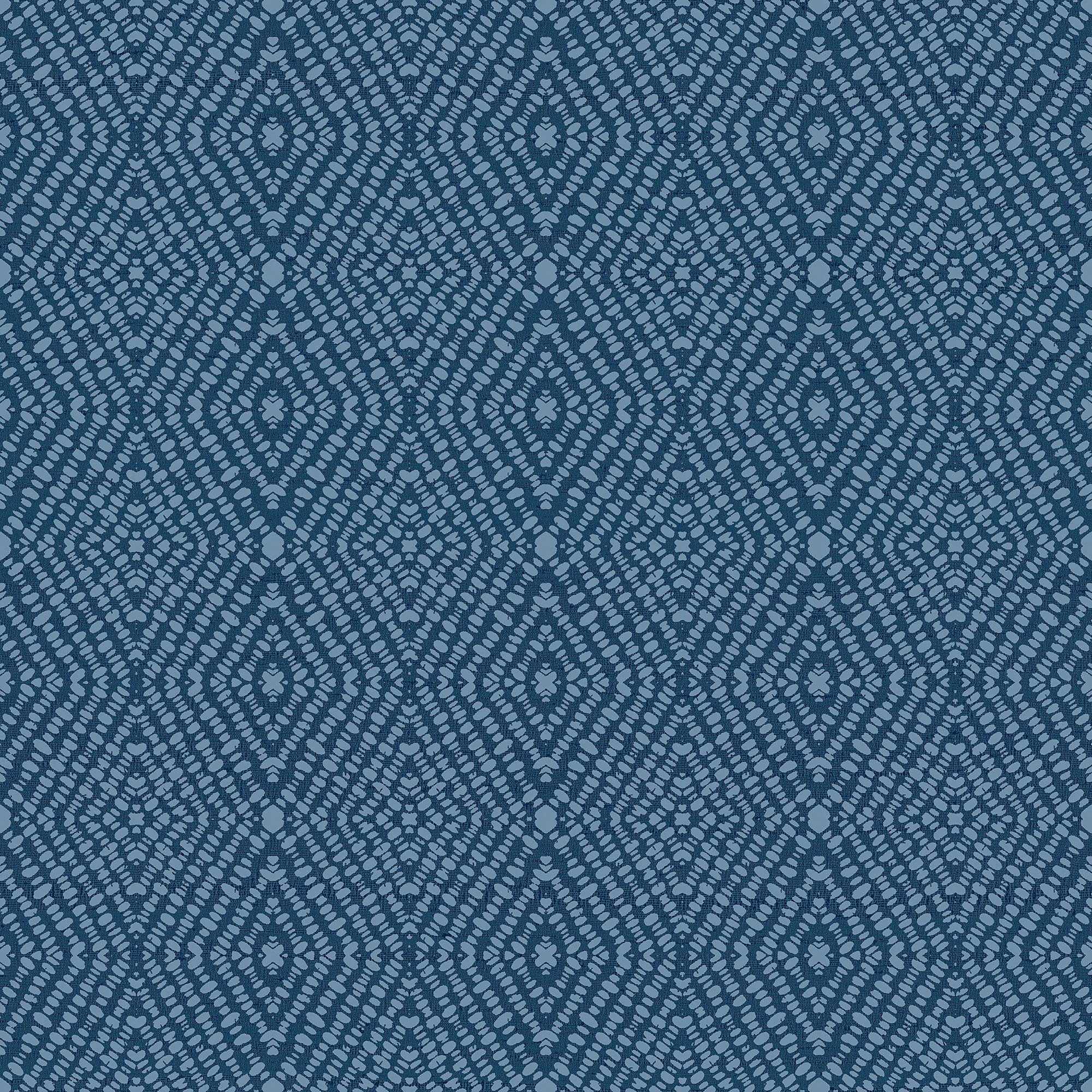 Galerie CM27062 Botanica Ikat Wallpaper, Blue, 10.05m x 53cm