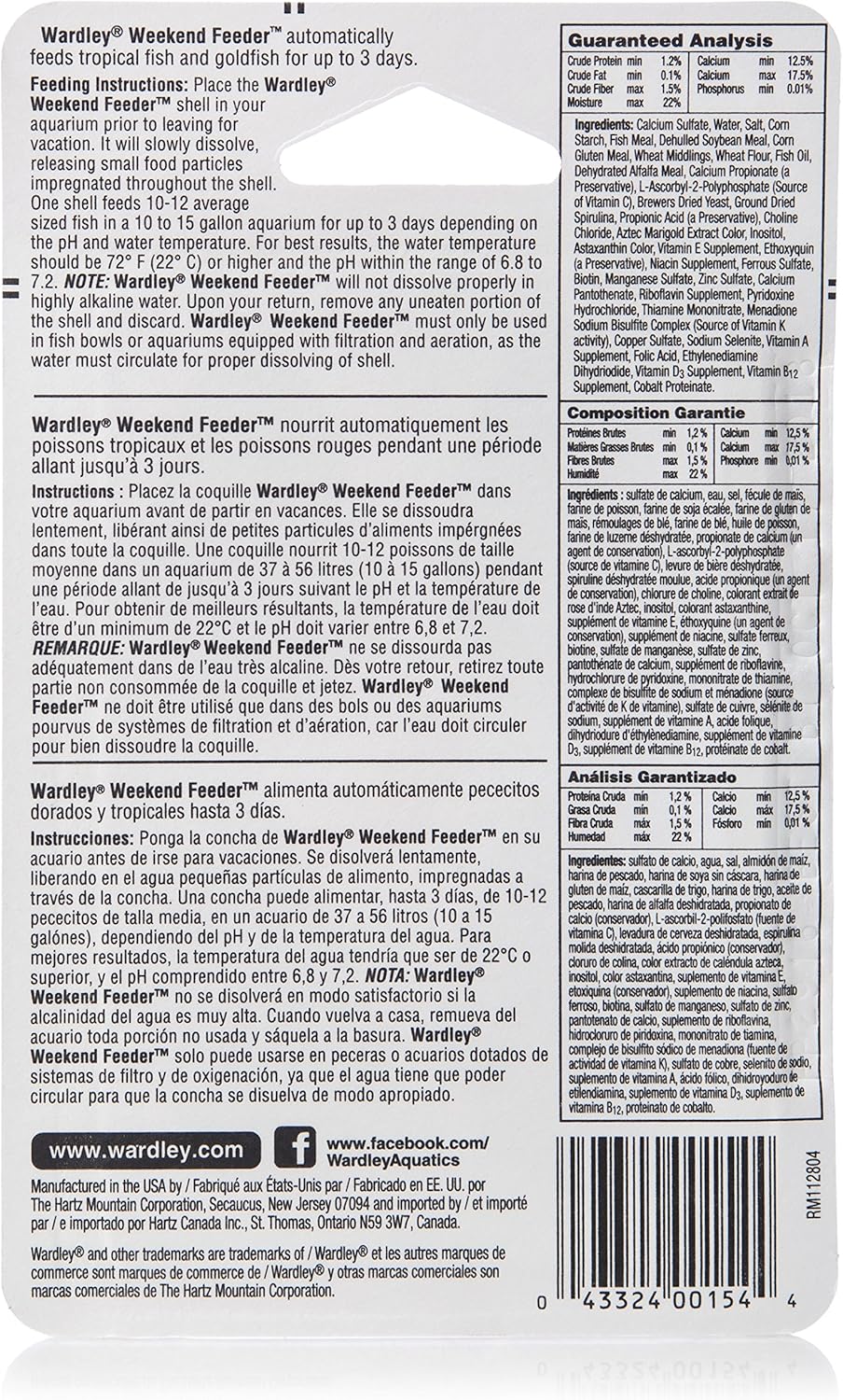 wardley weekend feeder for betta