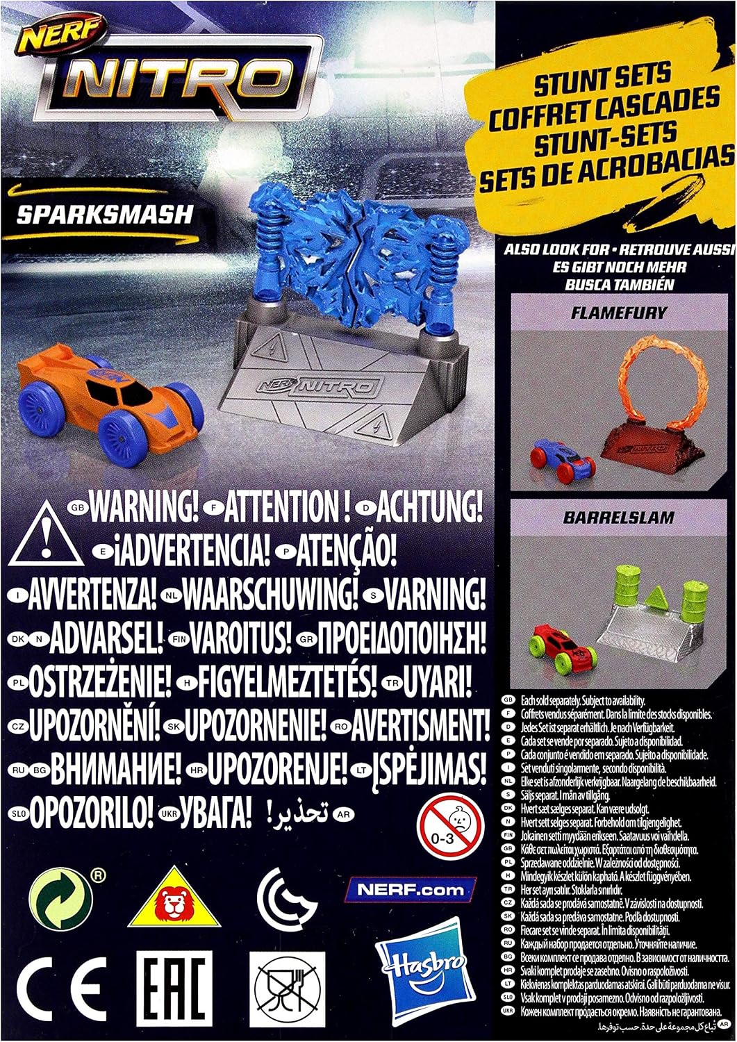 NERF Hasbro E1270 Nitro Soft Racer Sparksmash - Image 3