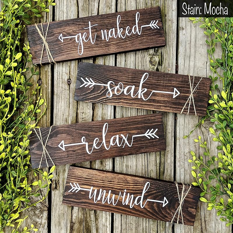 Rustic Farmhouse Bathroom Decor. Get Naked