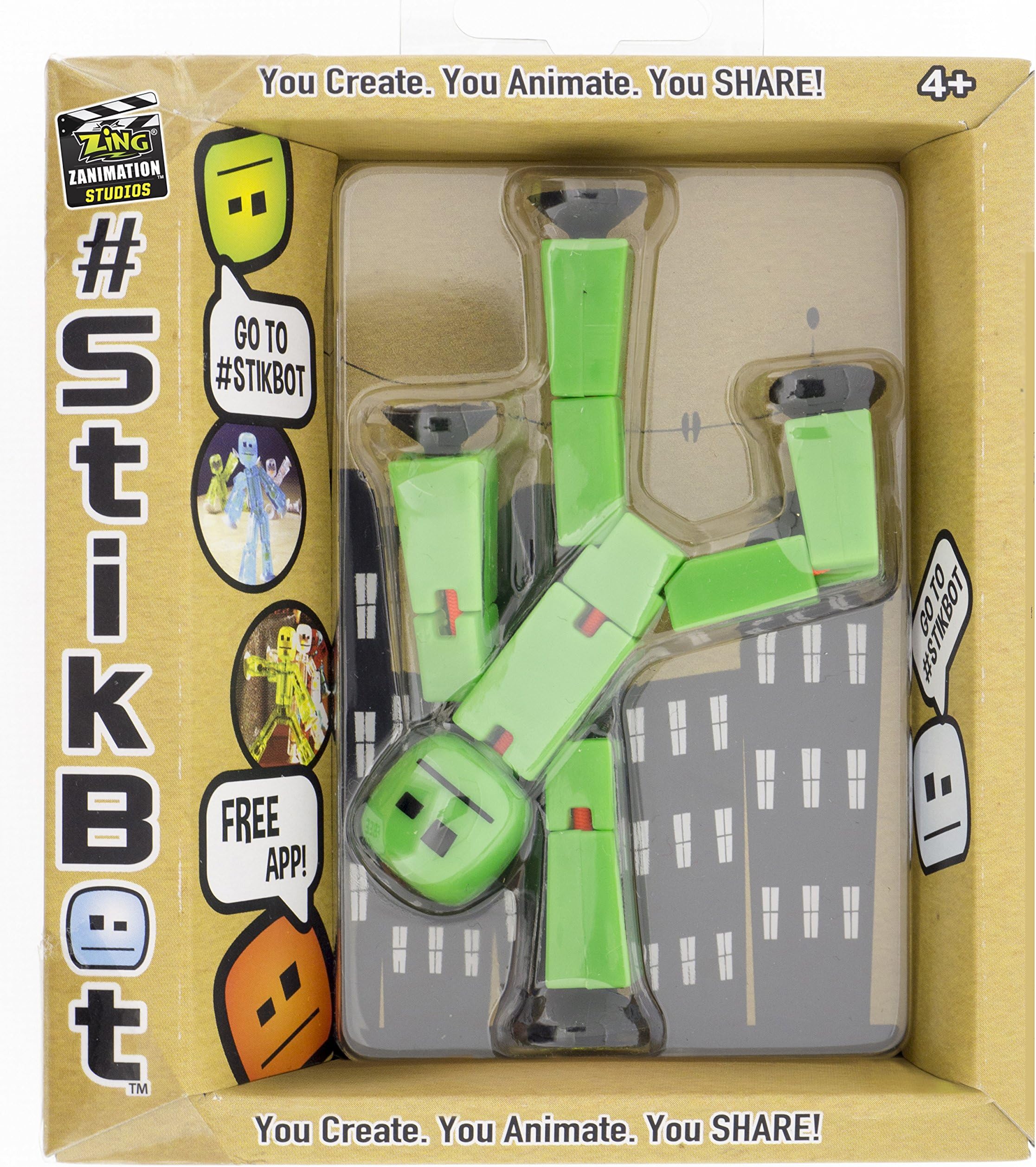 by Zing StikBot Figure (Dark Green)