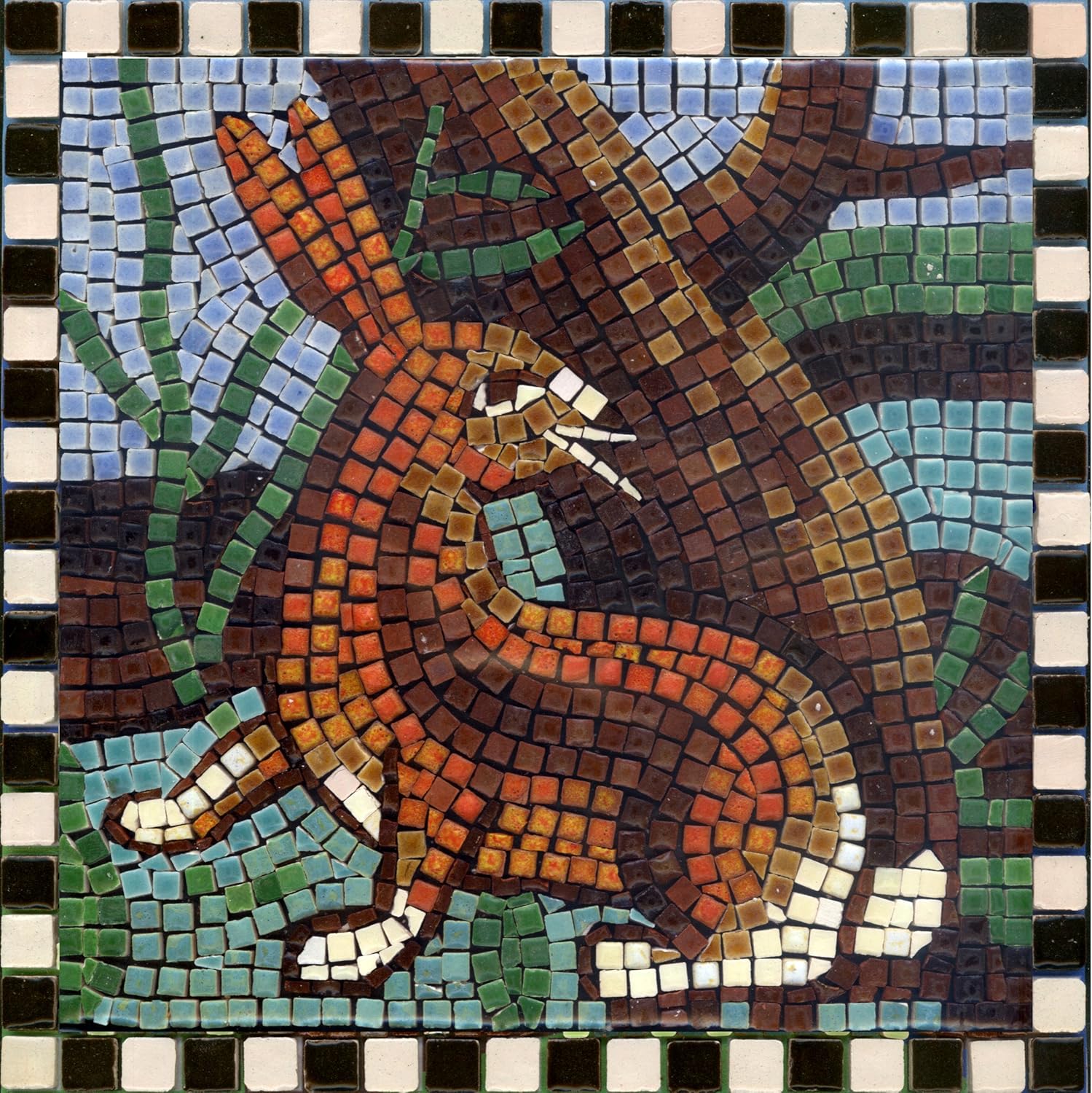 DIY Mosaic Art Kit Square, 20x20cm, Hare Amazon.co.uk Kitchen & Home