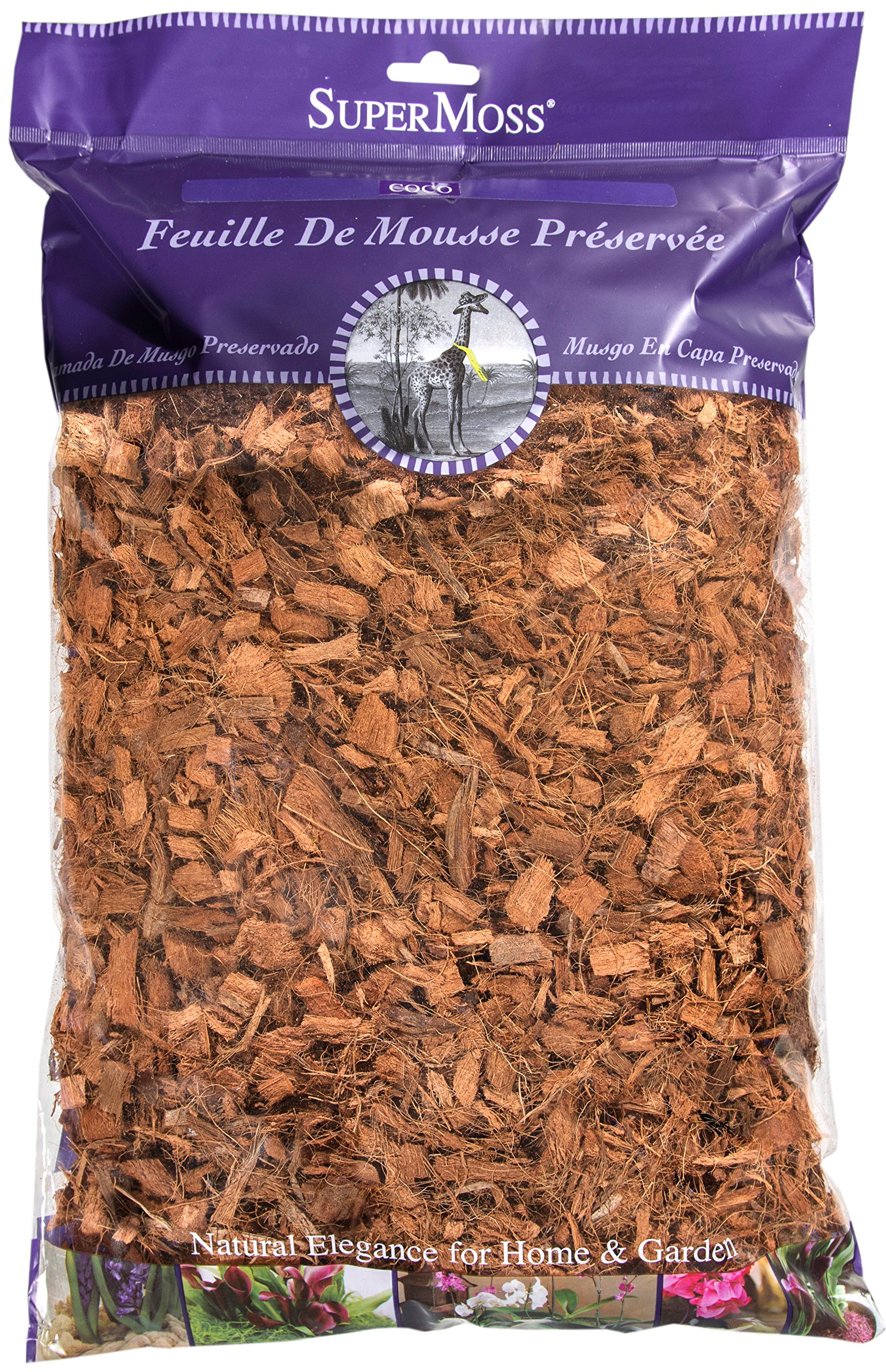 SuperMoss (23261 Coco Mulch, 200 in3, Natural Brown