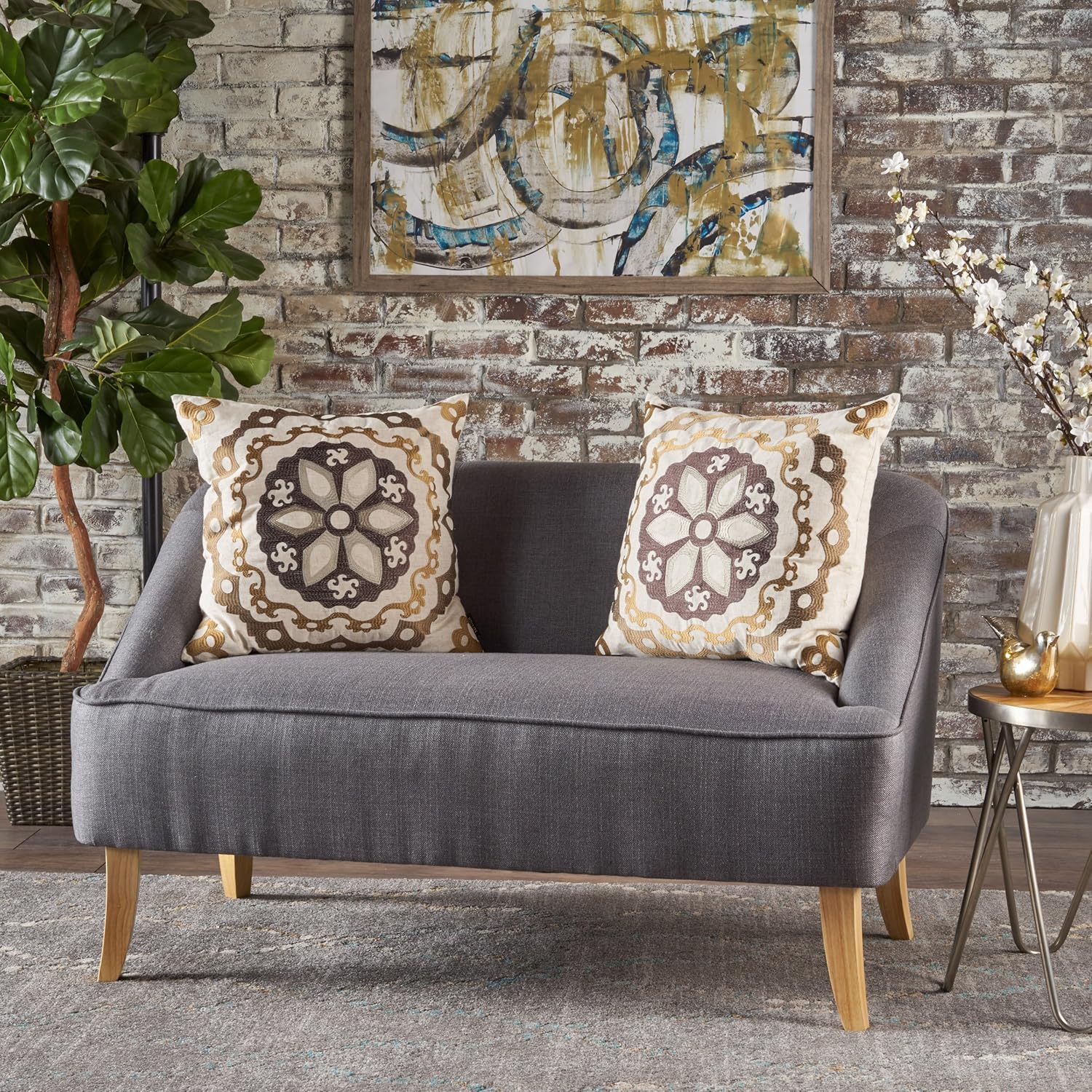 Best Leather Sectional Sofa Grey Blue