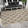 Amazon.com: Nautica Indoor/Outdoor Area Rug, Modern Geometric Beige, 7 ...